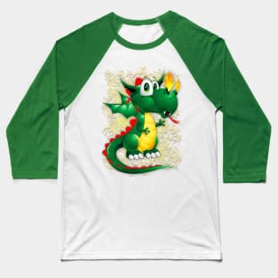 Baby Dragon Cute Cartoon Baseball T-Shirt